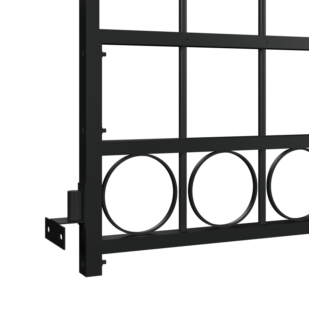 Stalen Tuinpoort Zwart 89x200cm - 45% Korting!