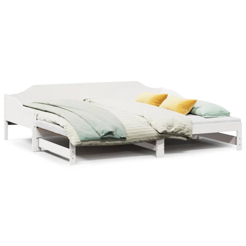 vidaXL Slaapbank Grenen Wit 80x200 - 35% Korting!