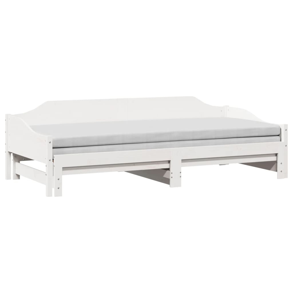 vidaXL Slaapbank Grenen Wit 80x200 - 35% Korting!