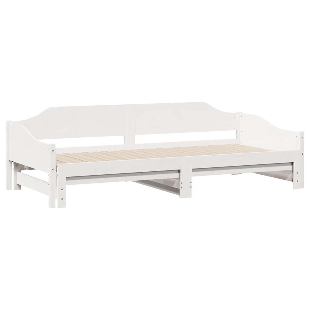 vidaXL Slaapbank Grenen Wit 80x200 - 35% Korting!