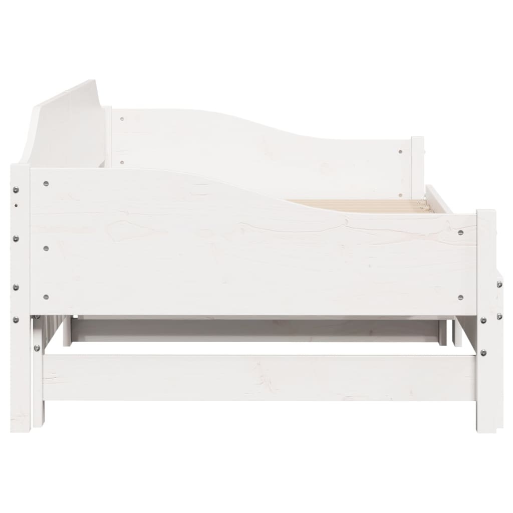 vidaXL Slaapbank Grenen Wit 80x200 - 35% Korting!