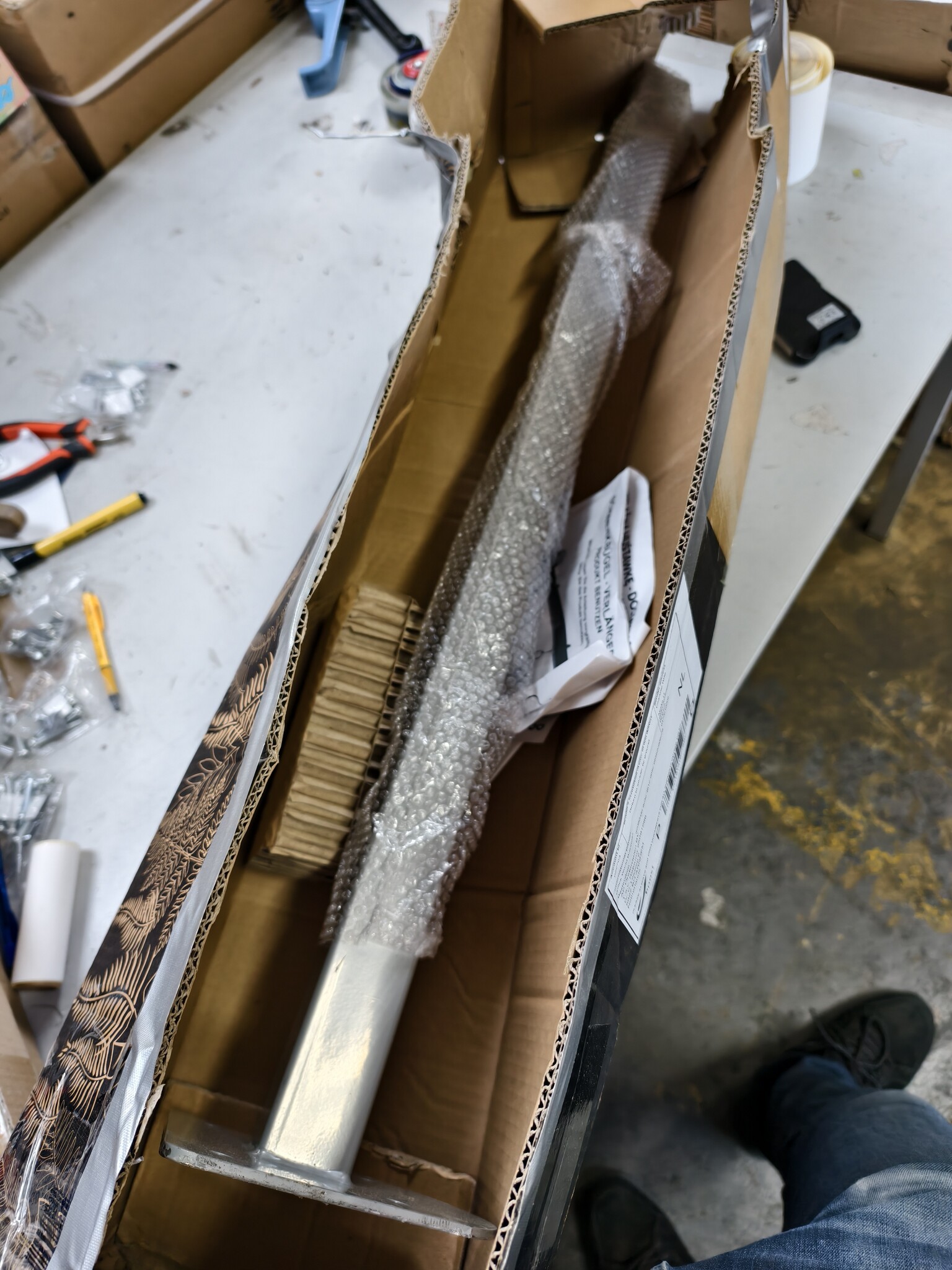Schommel Ophangstang Grijs 100cm - 60% Korting! (Gebruikt)