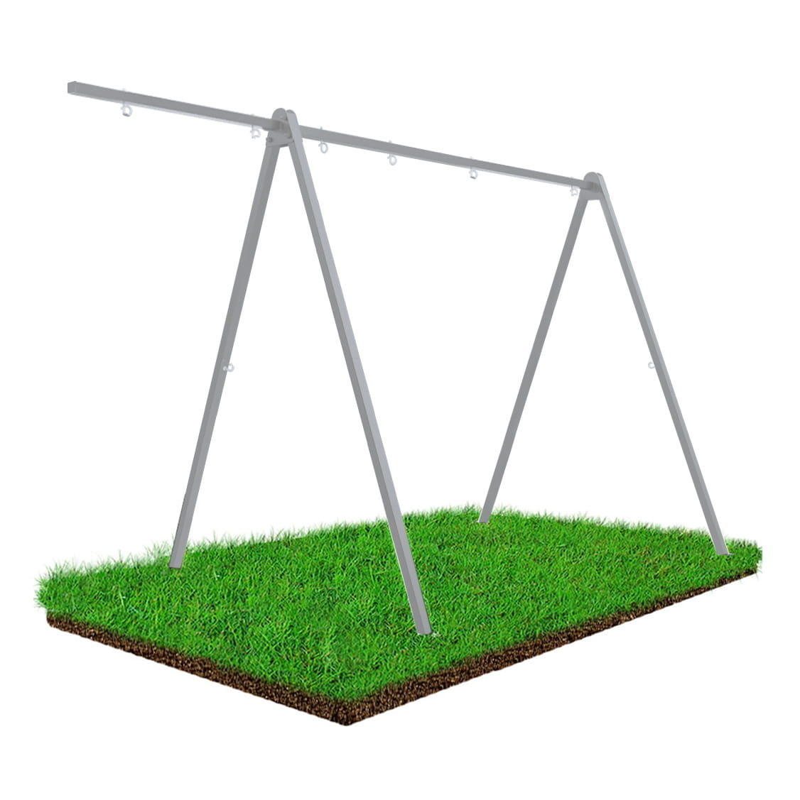 Schommel Ophangstang Grijs 100cm - 60% Korting! (Gebruikt)