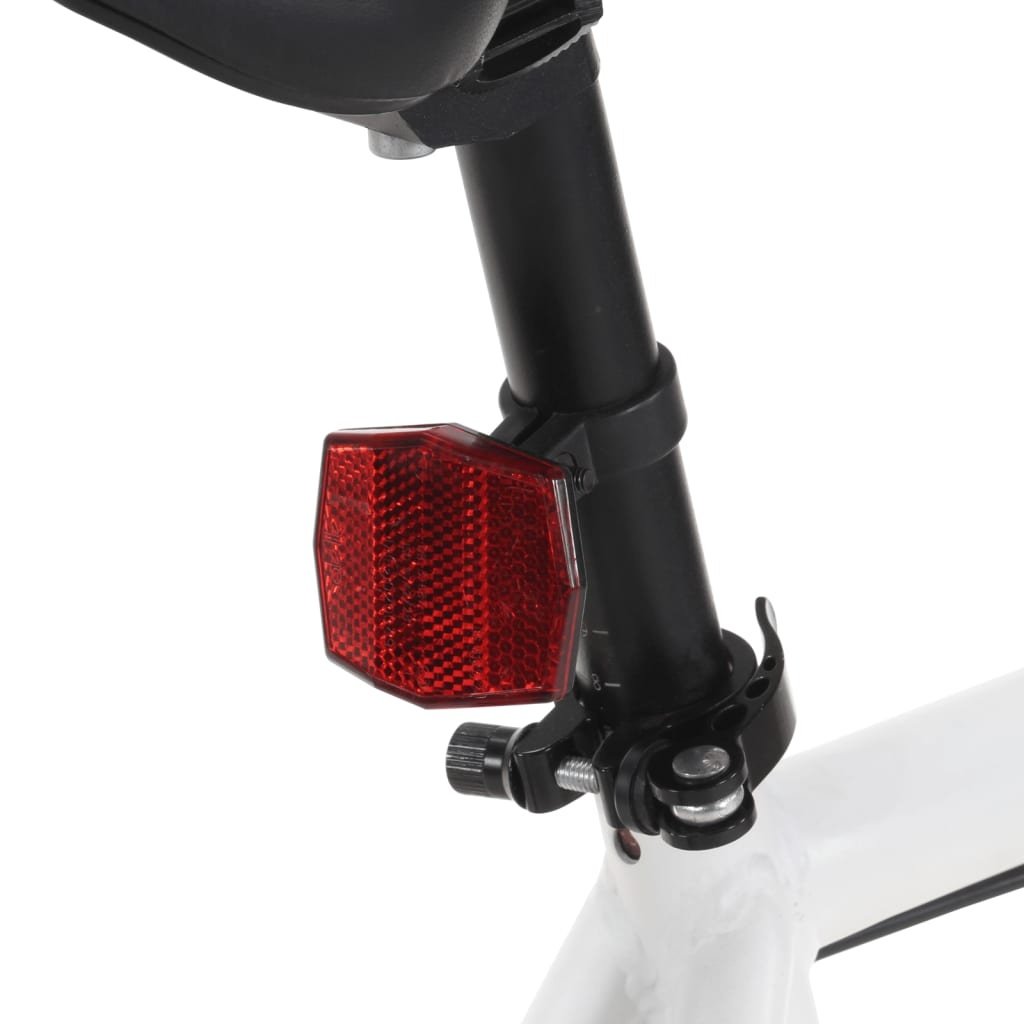 Fiets met Vaste Versnelling 700c - Wit/Groen - 35% Korting!