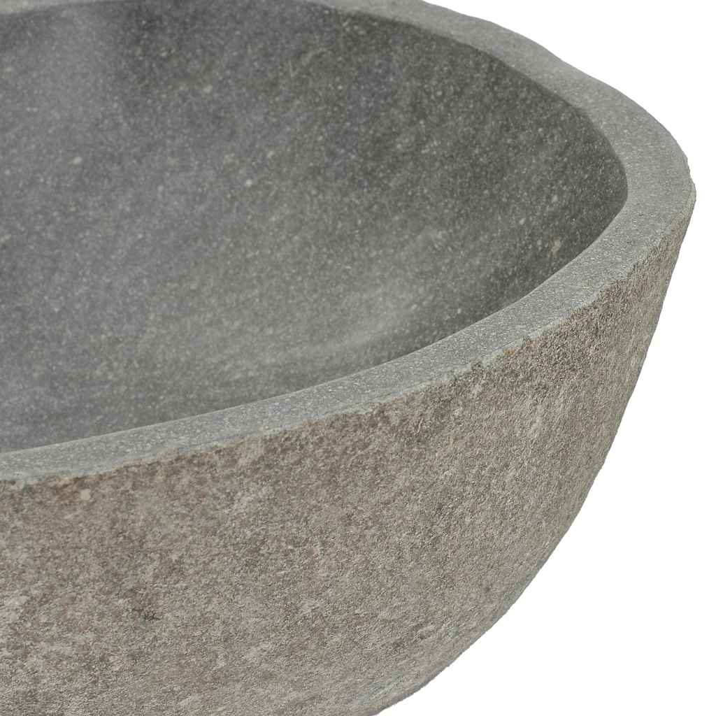 vidaXL Riviersteen Wastafel Ovaal - 35% Korting!