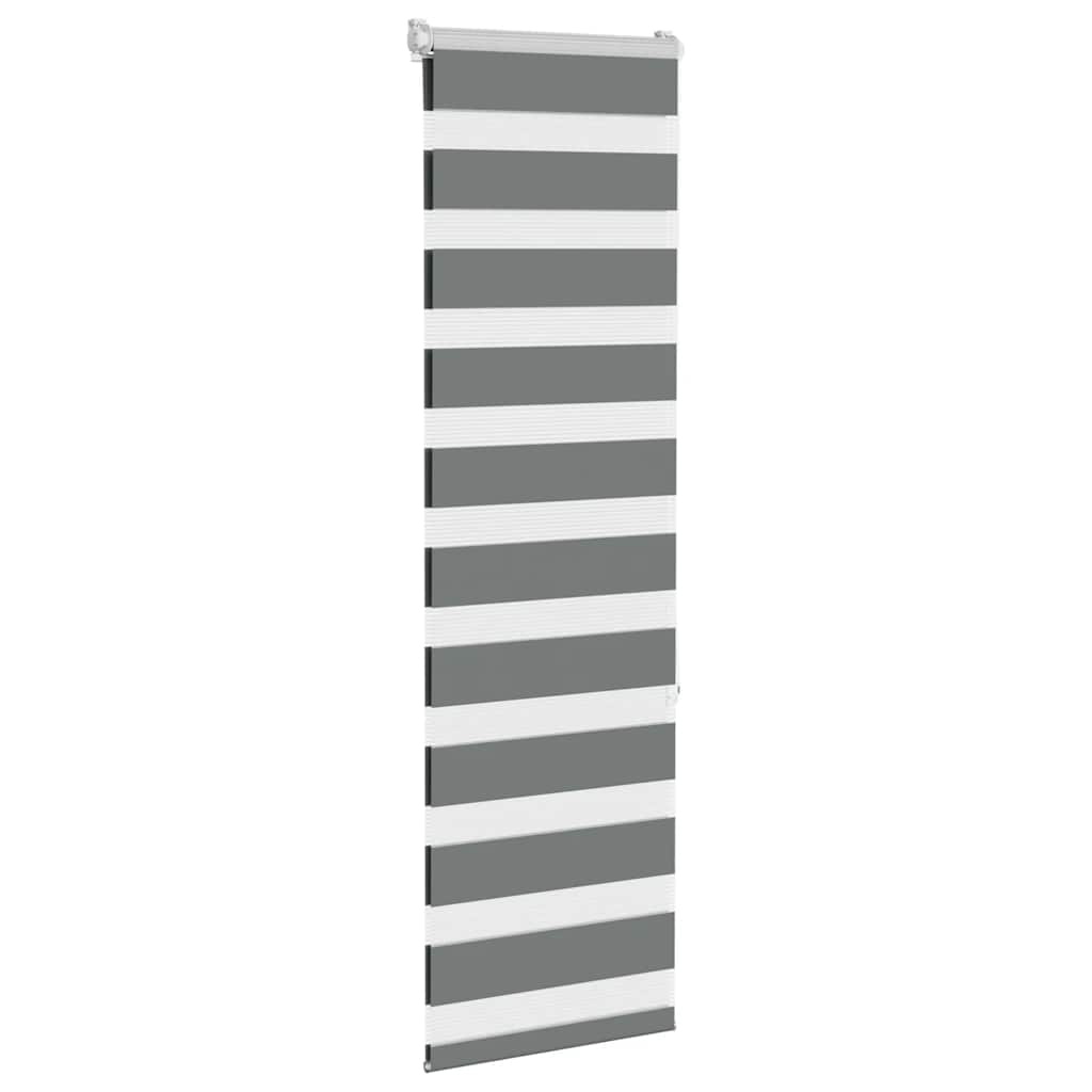 vidaXL Zebra Rolgordijn Donkergrijs 50x150cm - 57% Korting!