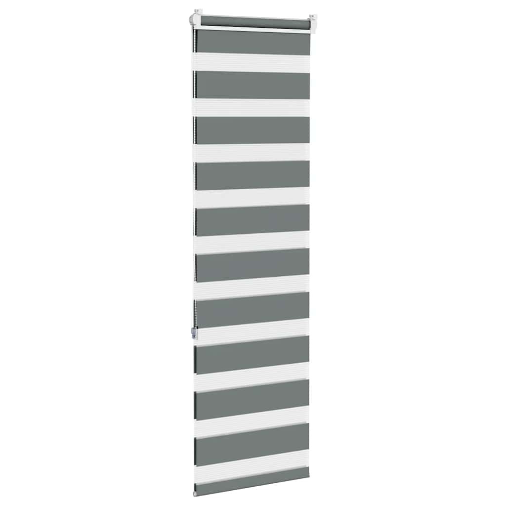 vidaXL Zebra Rolgordijn Donkergrijs 50x150cm - 57% Korting!