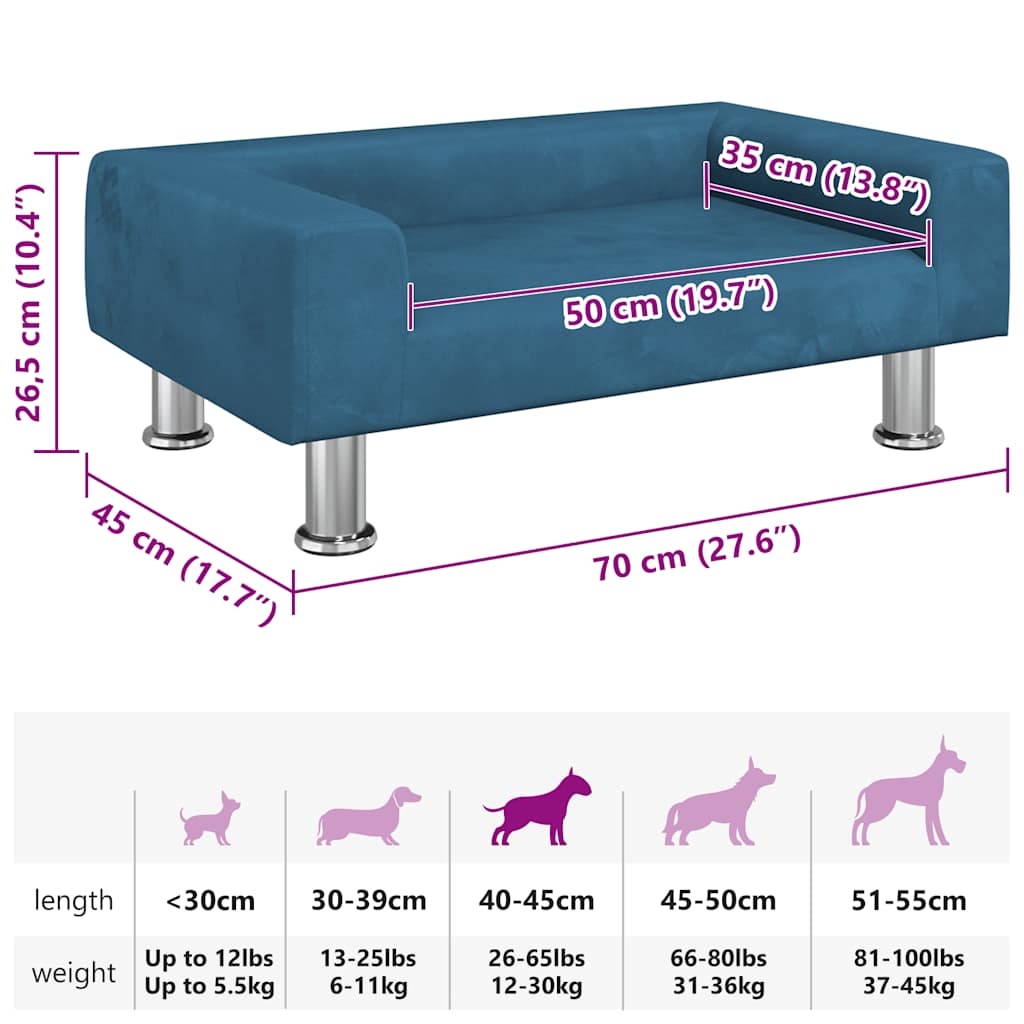 vidaXL Hondenmand Blauw - 47% Korting! Nieuw