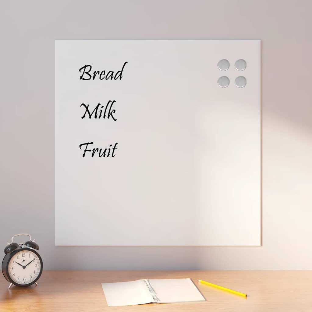 vidaXL Wand Magneetbord 60x60 Wit -35% Korting!