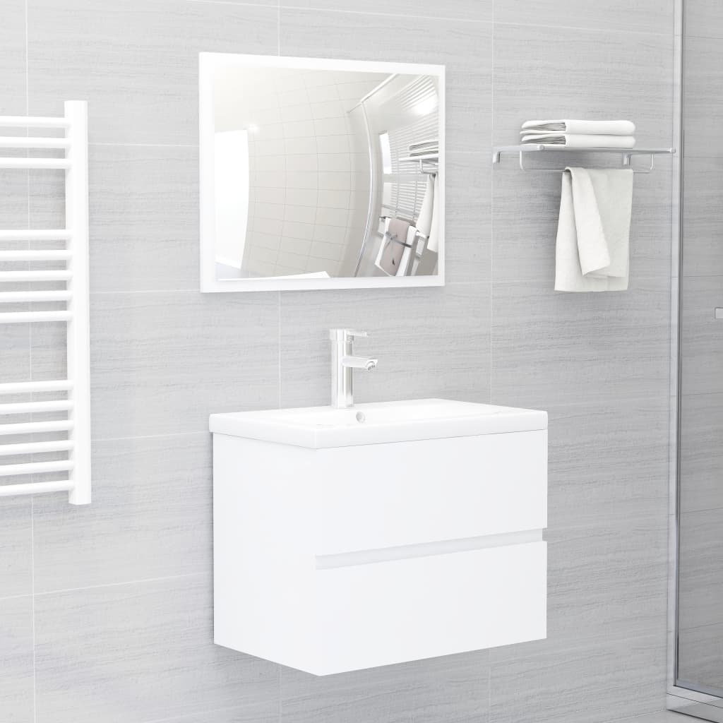 vidaXL Wastafelkast Wit 60cm - 35% Korting!