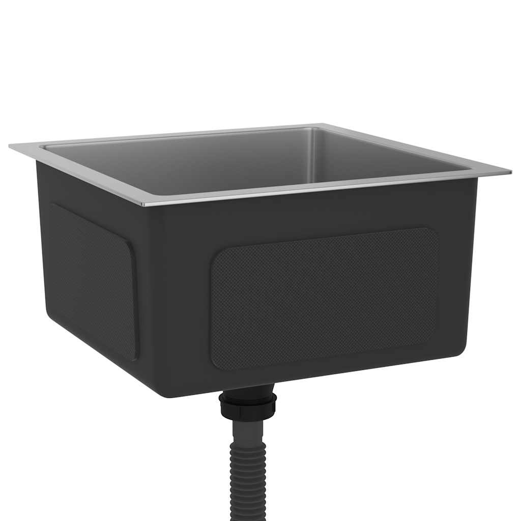 Handgemaakte RVS Gootsteen - 40x40cm - 55% Korting!