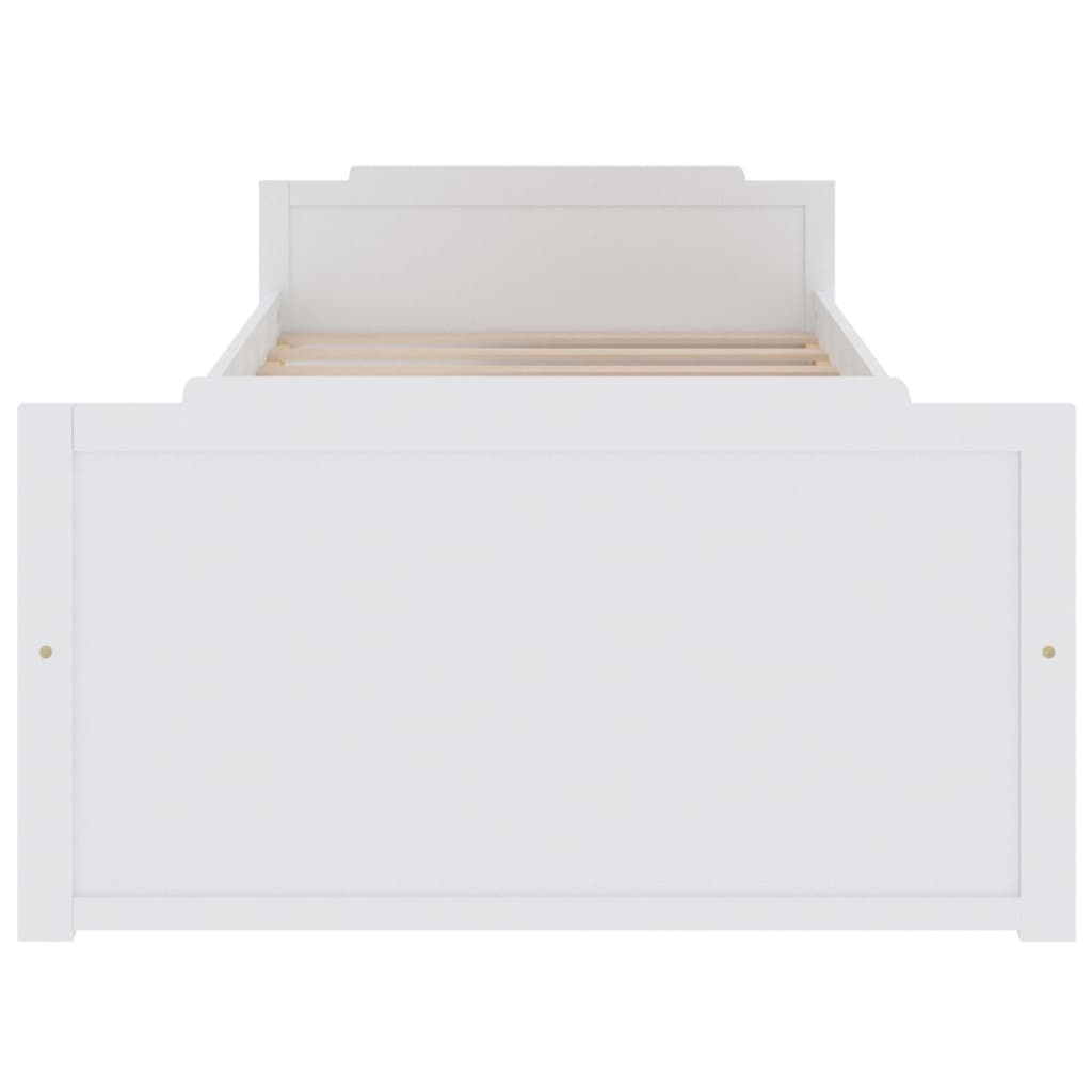 Grenen Bedframe Wit 90x200cm met Lades -35% Korting!