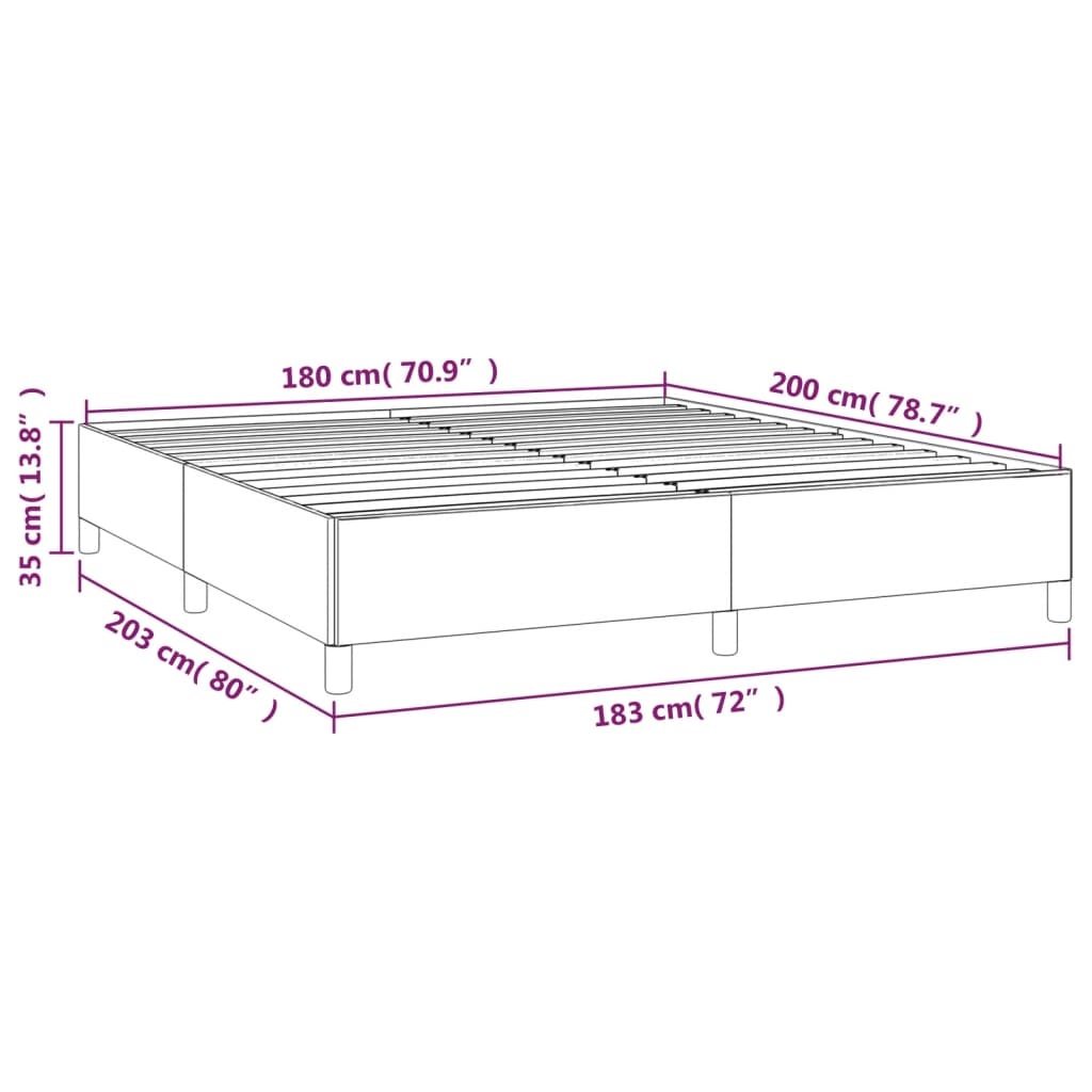 Bedframe 180x200 Zwart Stof - 35% Korting!
