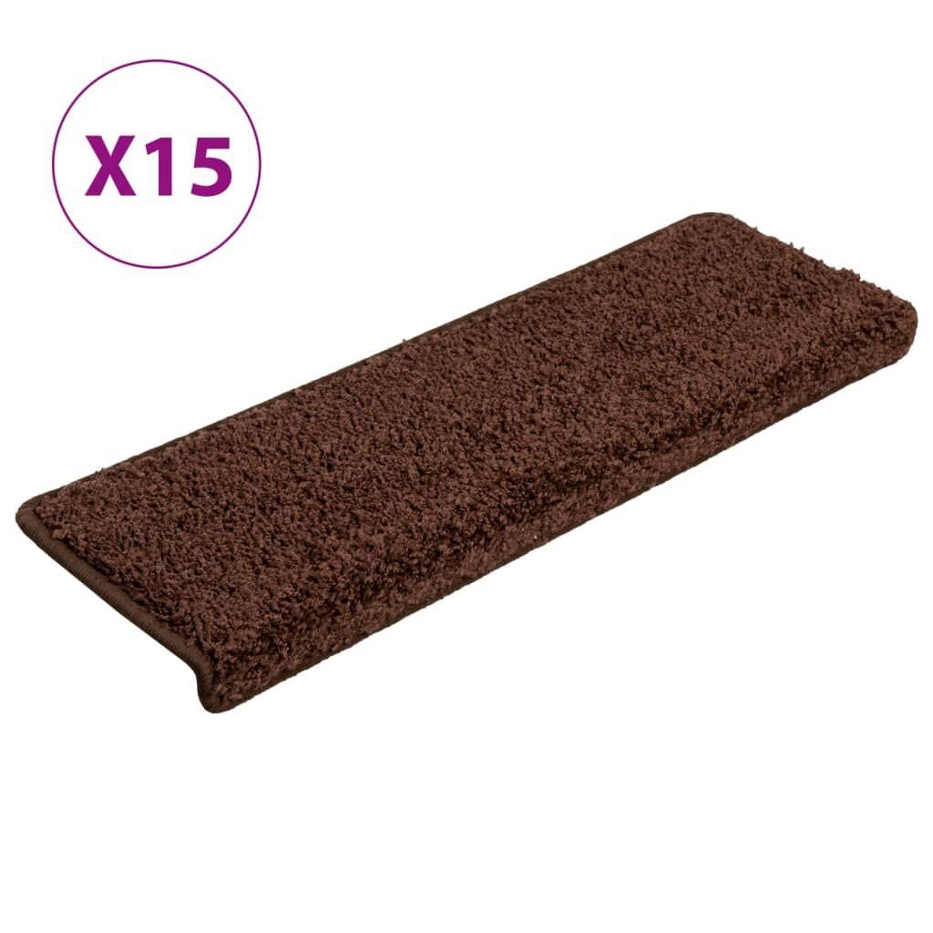 vidaXL Trapmatten Bruin (15 st) - 65x21cm - 35% Korting!