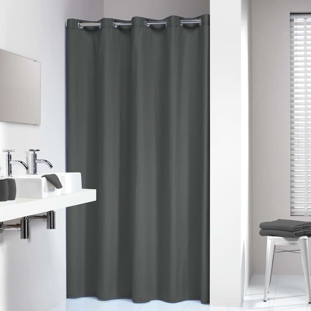 Sealskin Douchegordijn Grijs 180x200 cm - 53% Korting!