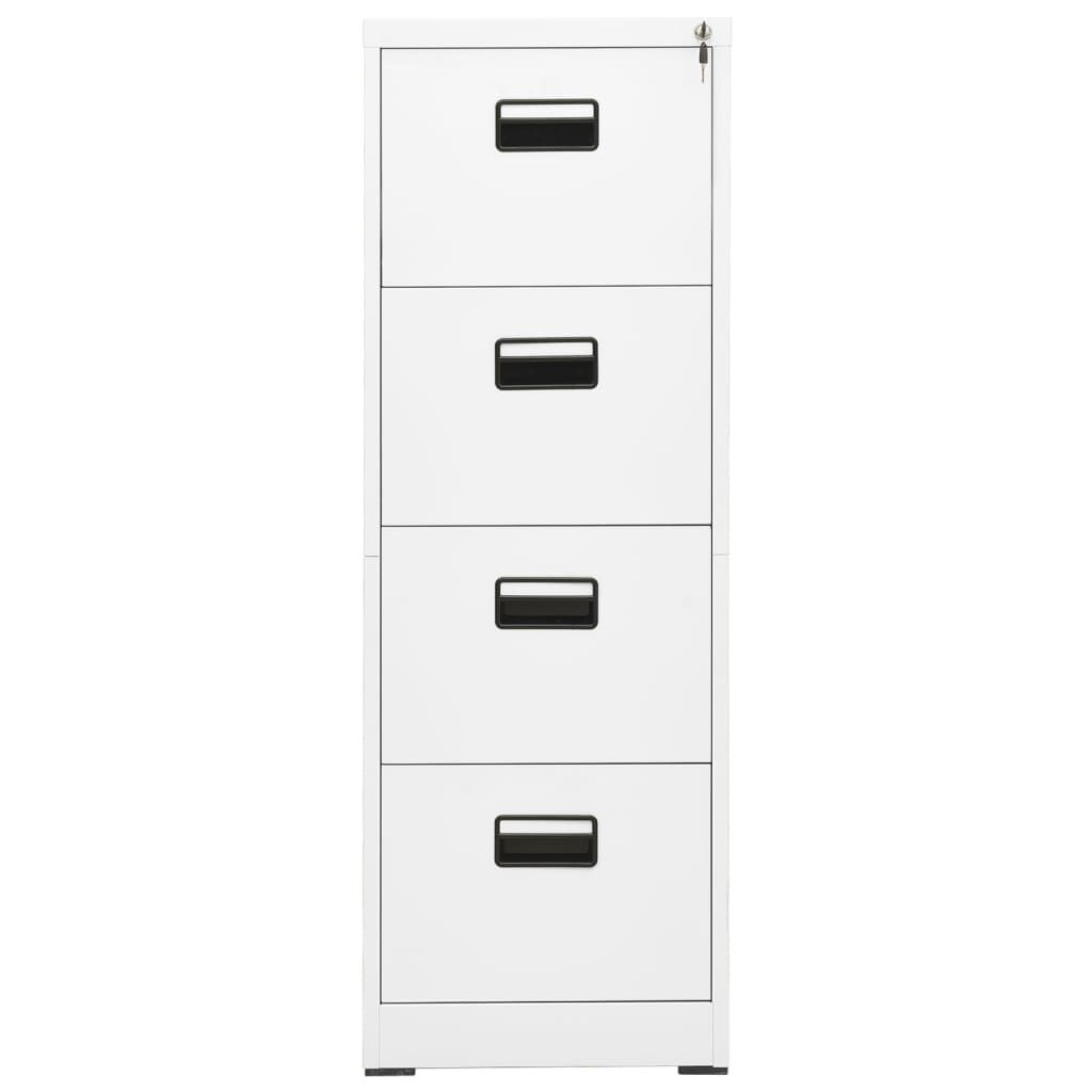 Witte Stalen Archiefkast 4 Lades - 47% Korting!