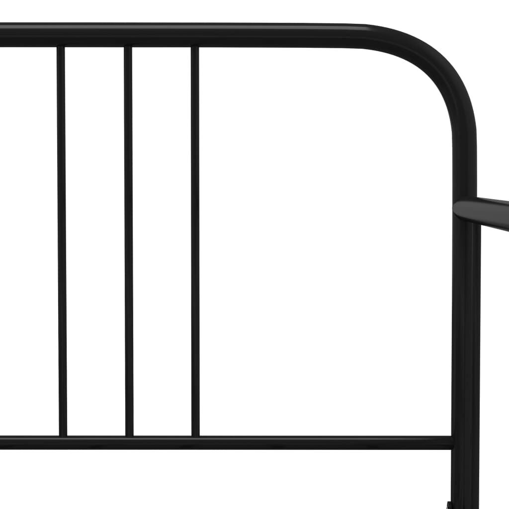 vidaXL Uitschuifbaar Slaapbankframe 90x200 cm Zwart - 35% Korting!