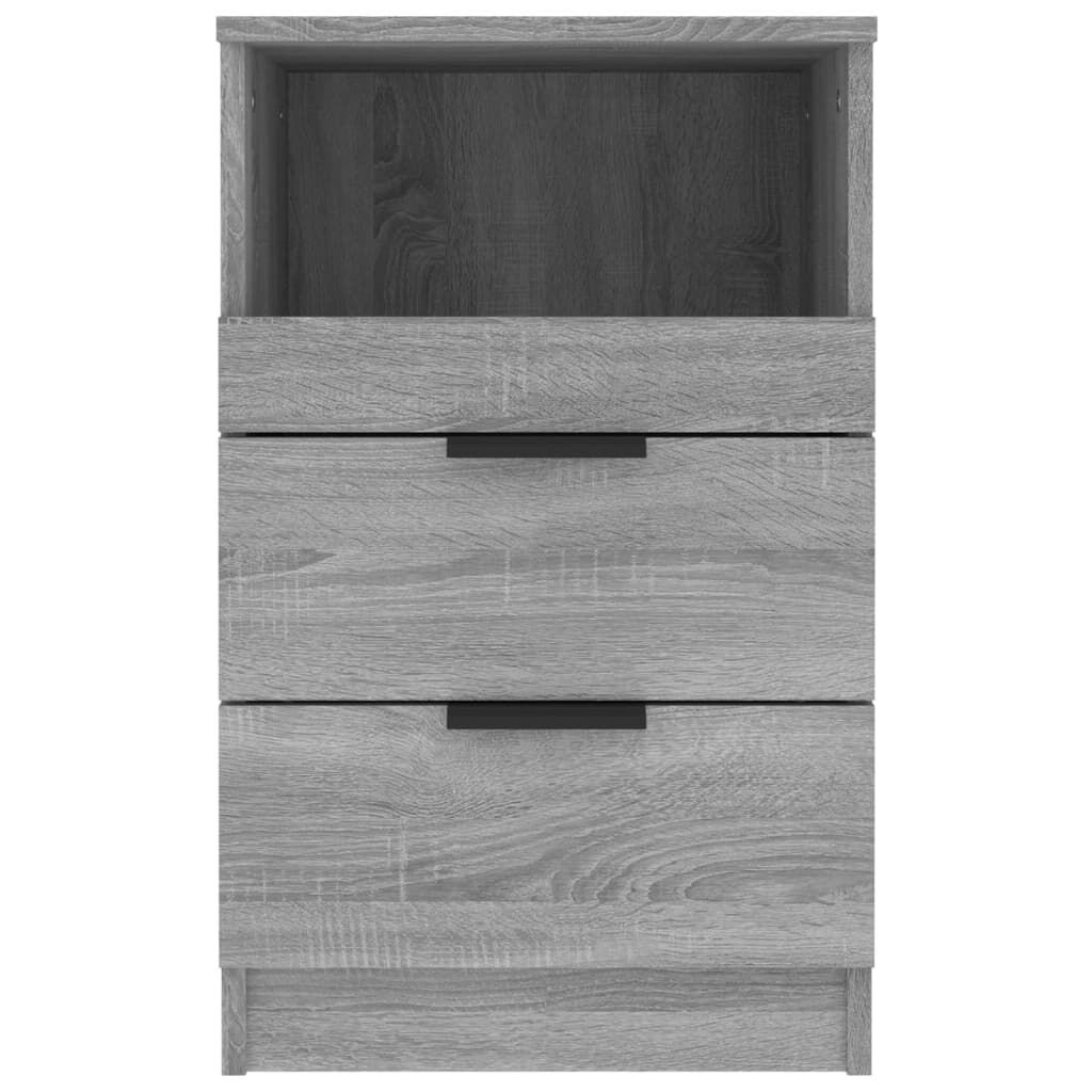 vidaXL Nachtkastjes (2x) Grijs/Eiken - 47% Korting!