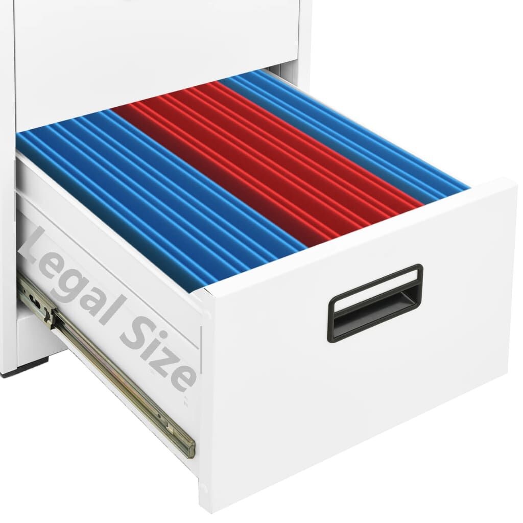 vidaXL Archiefkast Wit Staal - 47% Korting! Zo Goed Als Nieuw