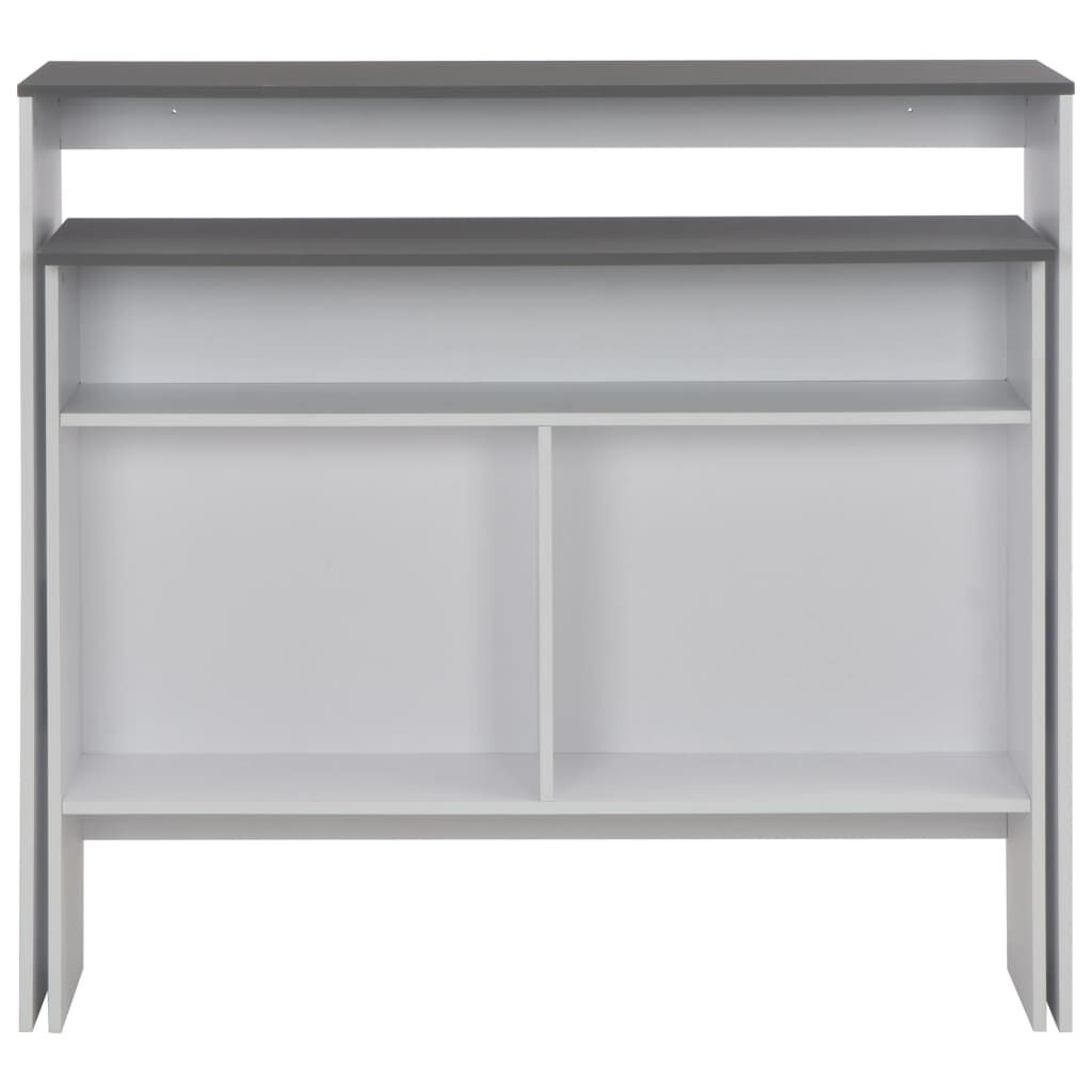 VidaXL Bartafel Wit/Grijs 130cm - 57% Korting!