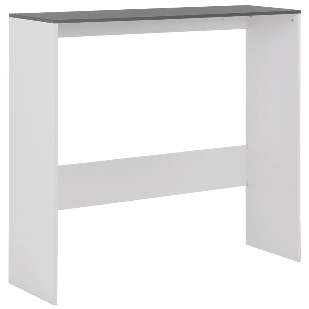 VidaXL Bartafel Wit/Grijs 130cm - 57% Korting!