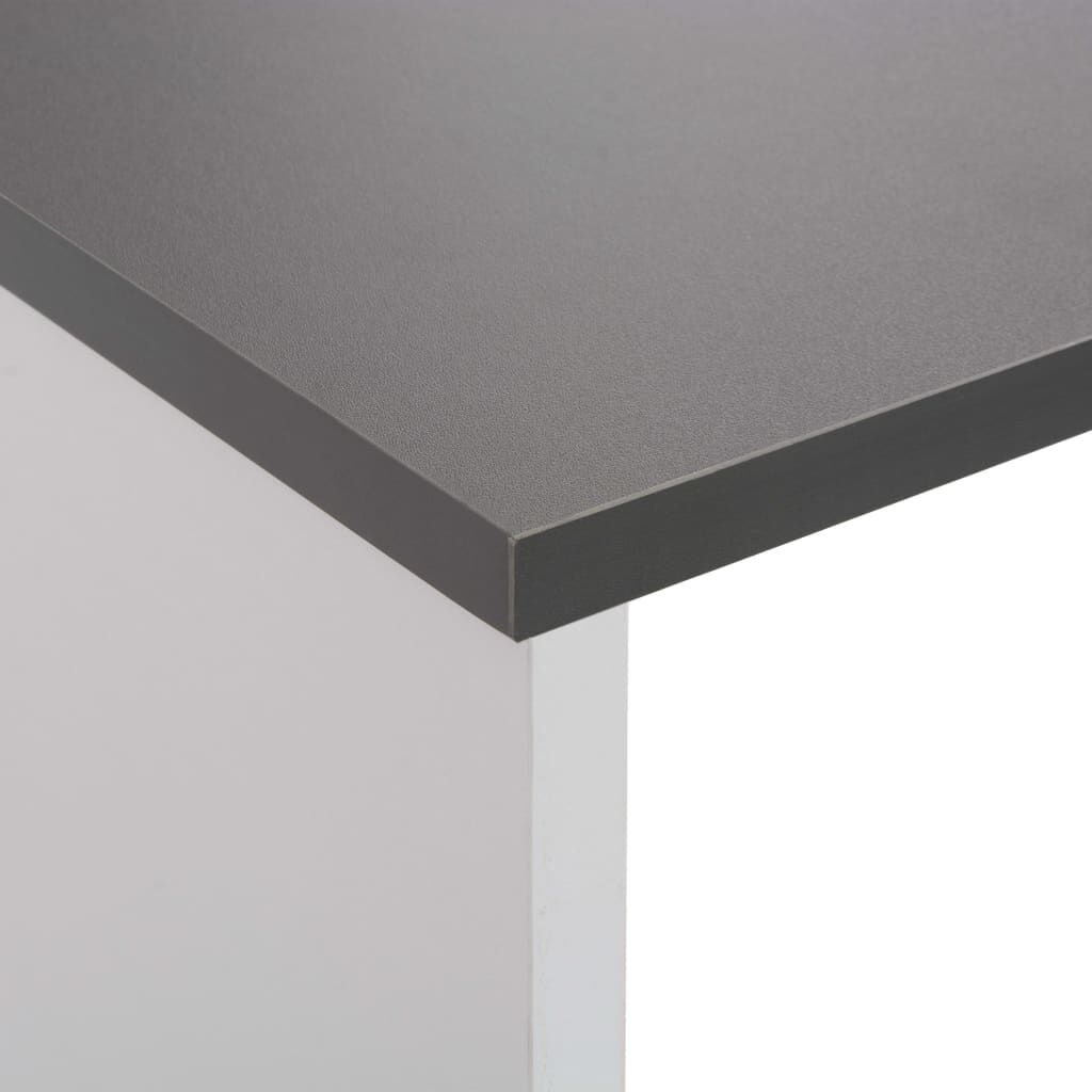 VidaXL Bartafel Wit/Grijs 130cm - 57% Korting!
