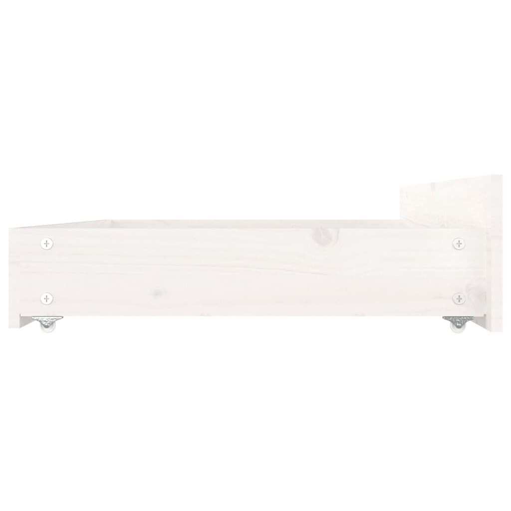 vidaXL Bedlades (4 st) Grenenhout Wit - 53% Korting!