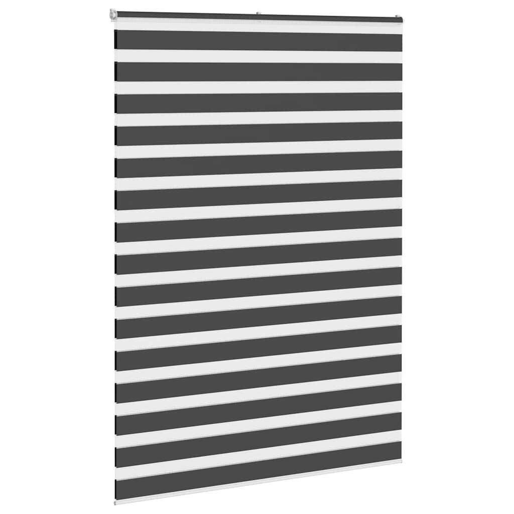 Zebra Rolgordijn Zwart 165x230 cm - 53% Korting!