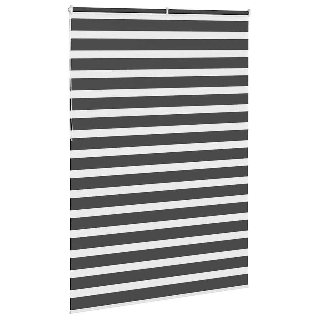Zebra Rolgordijn Zwart 165x230 cm - 53% Korting!