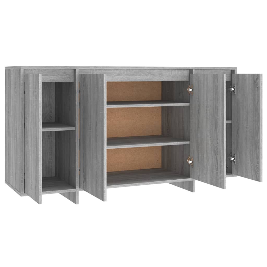 vidaXL Dressoir Grijs Sonoma Eiken - 47% Korting!