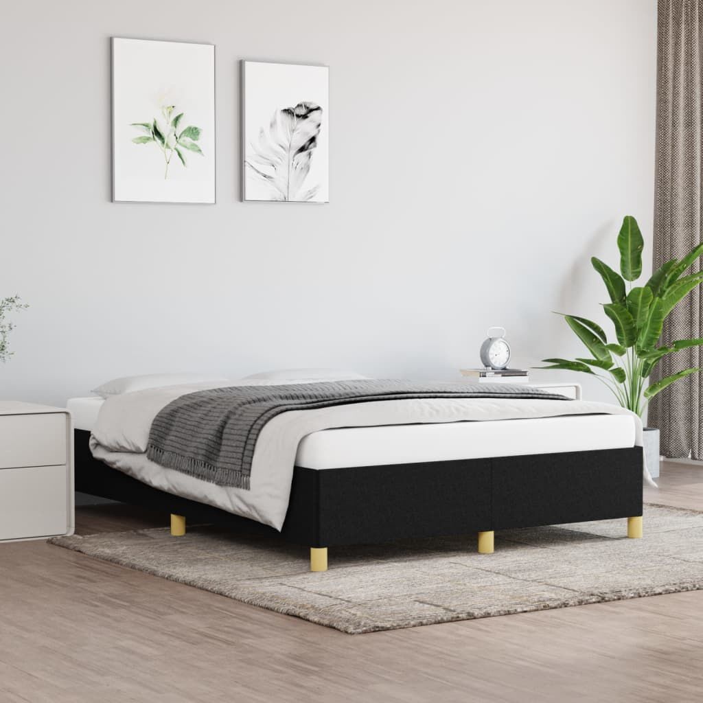 vidaXL Bedframe 140x190 Zwart - 47% Korting!
