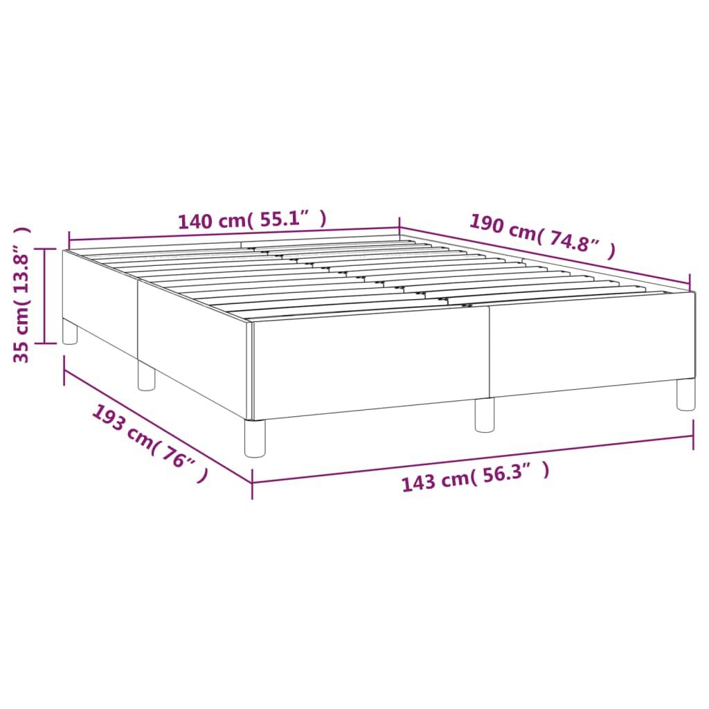vidaXL Bedframe 140x190 Zwart - 47% Korting!