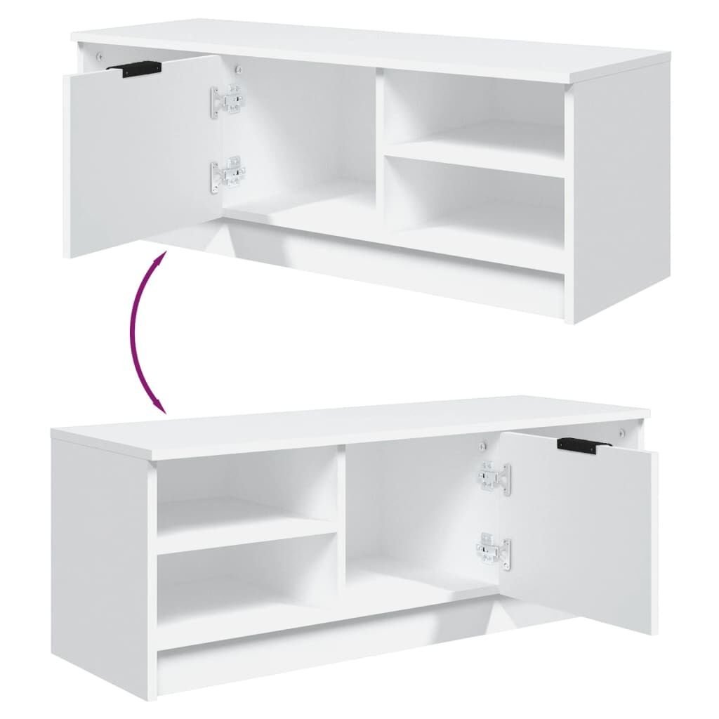 vidaXL TV Meubel Wit 102cm - 53% Korting! Zo Goed Als Nieuw