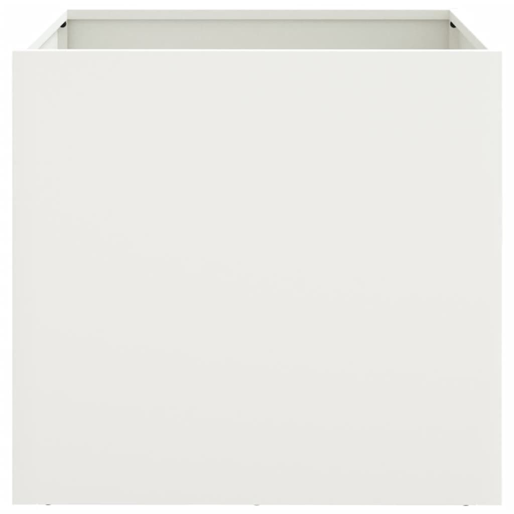 VidaXL Plantenbakken (2x) Wit 49cm - 35% Korting! Gebruikssporen