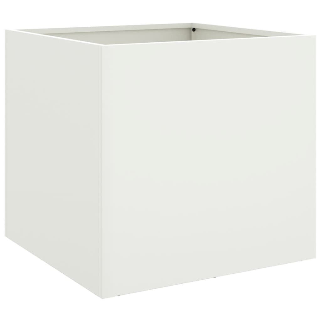 VidaXL Plantenbakken (2x) Wit 49cm - 35% Korting! Gebruikssporen