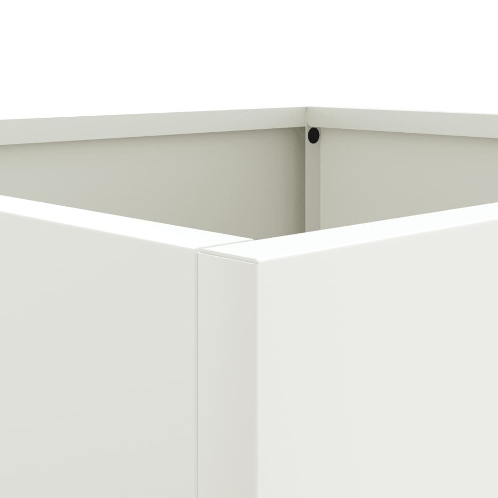 VidaXL Plantenbakken (2x) Wit 49cm - 35% Korting! Gebruikssporen