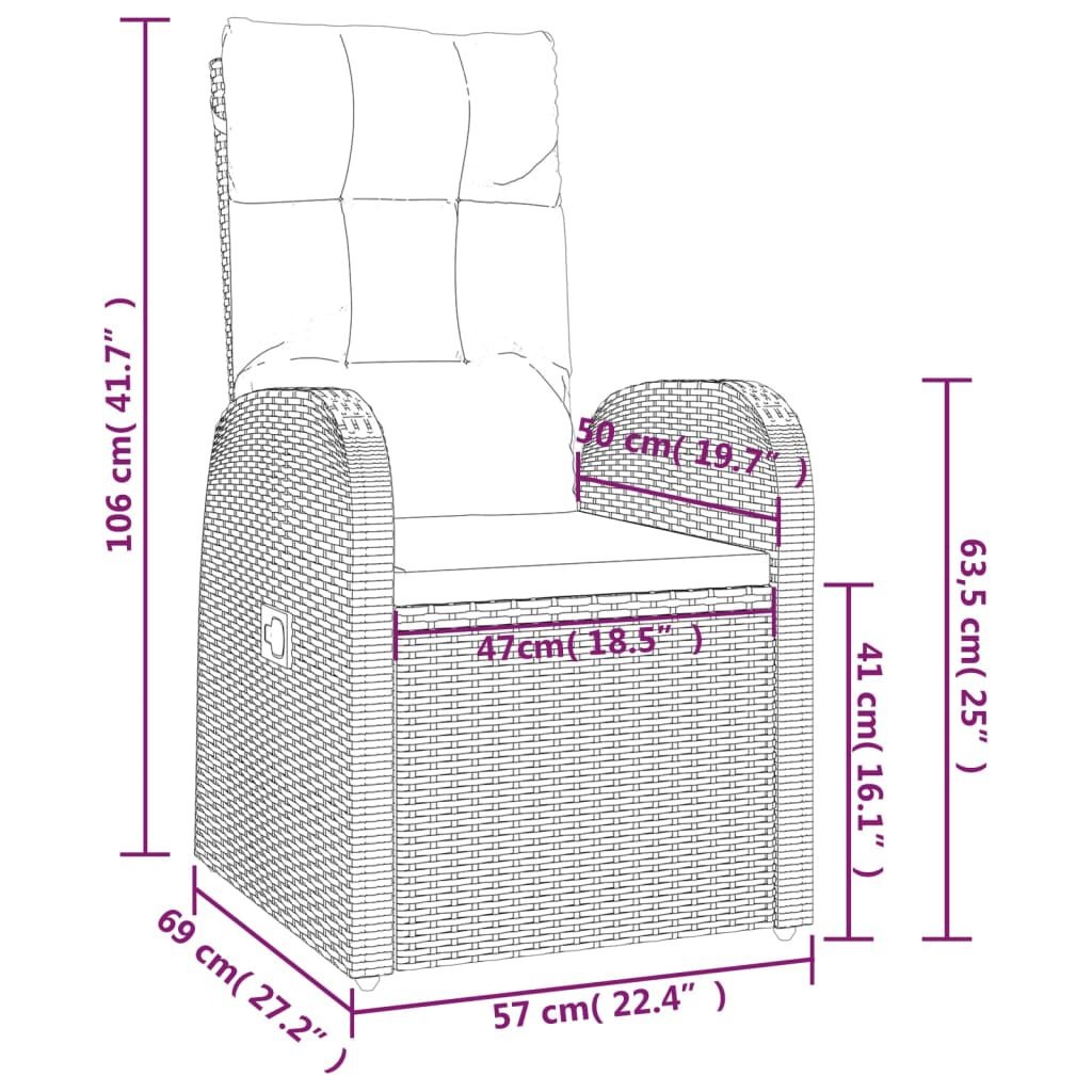 vidaXL Tuinstoelen (2 st) Zwart - 35% Korting!