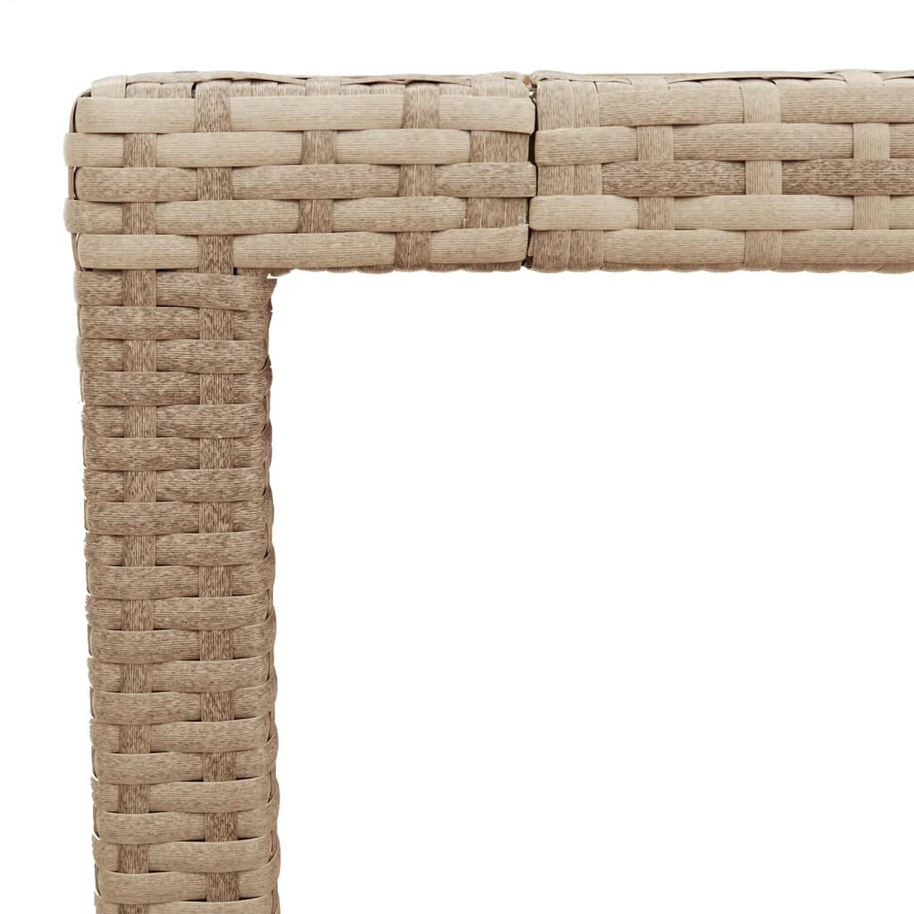 VidaXL Tuintafel Rattan/Acaciahout 190cm - 35% Korting!