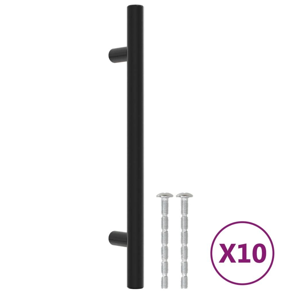 vidaXL Handvatten 10 st Zwart RVS 128mm -35%! Slechts 1!