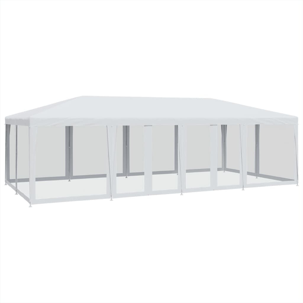 Partytent 8x4m wit met zijwanden - 35% Korting!