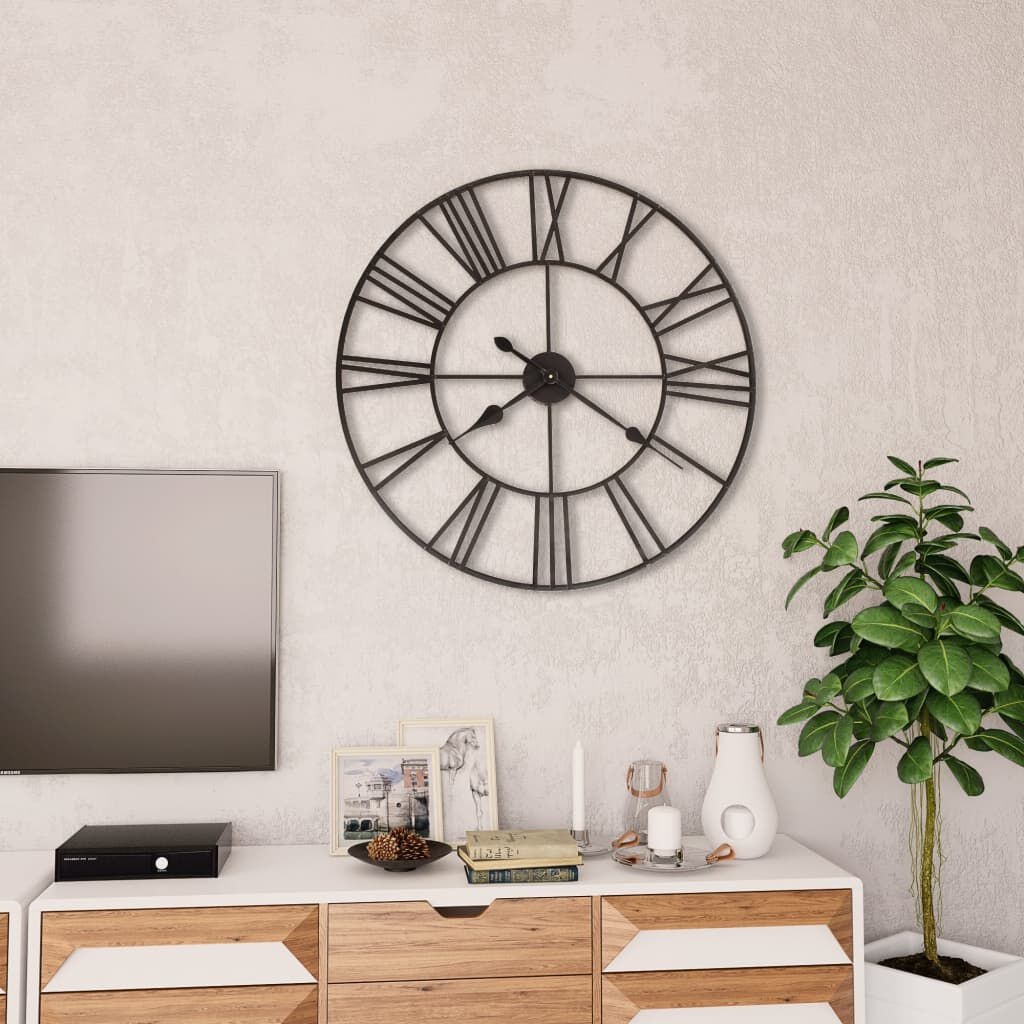 Wandklok Vintage XXL 80cm Metaal -35% Korting!