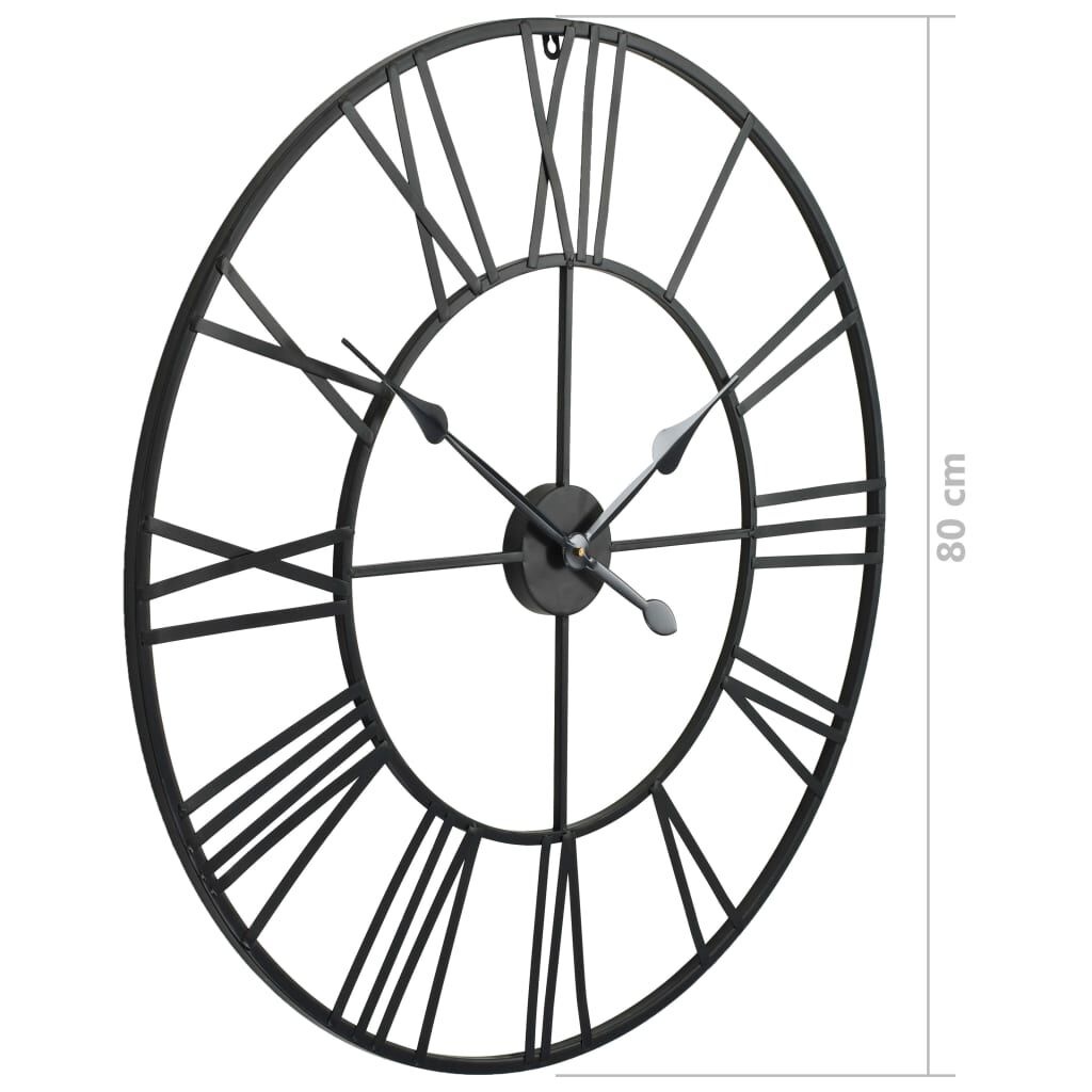 Wandklok Vintage XXL 80cm Metaal -35% Korting!