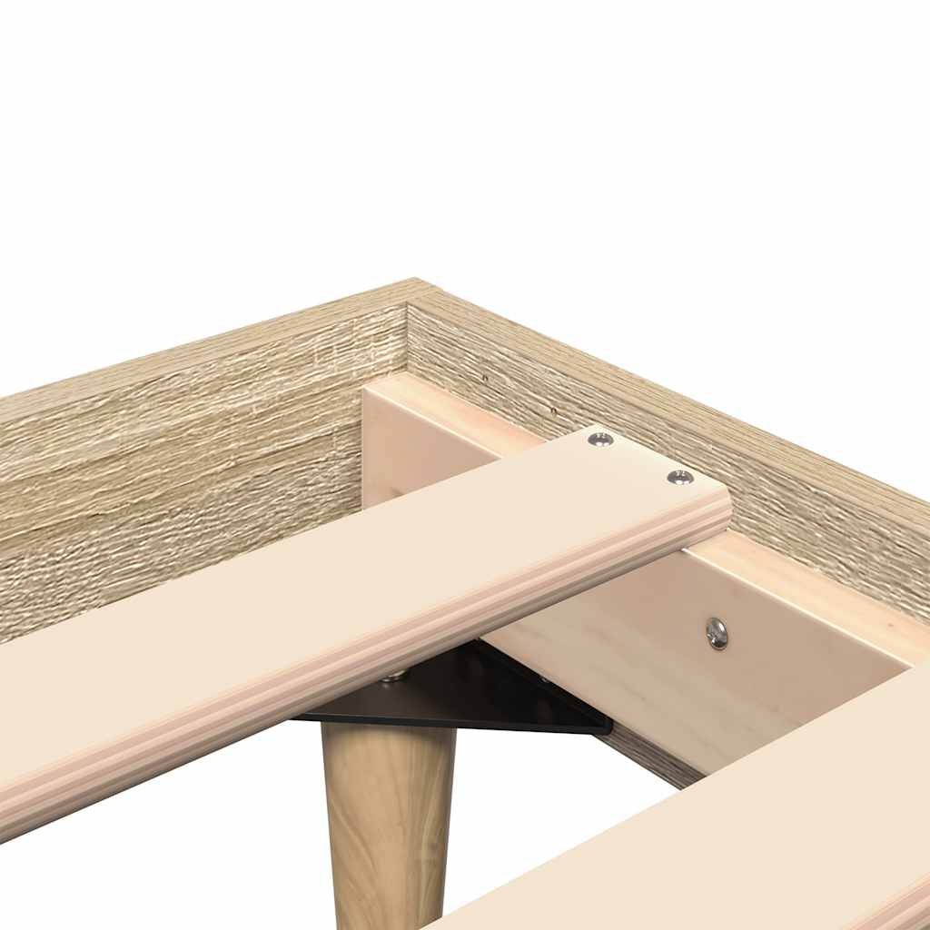 vidaXL Bedframe 140x200 Sonoma Eiken -35%! (Lichte schade)