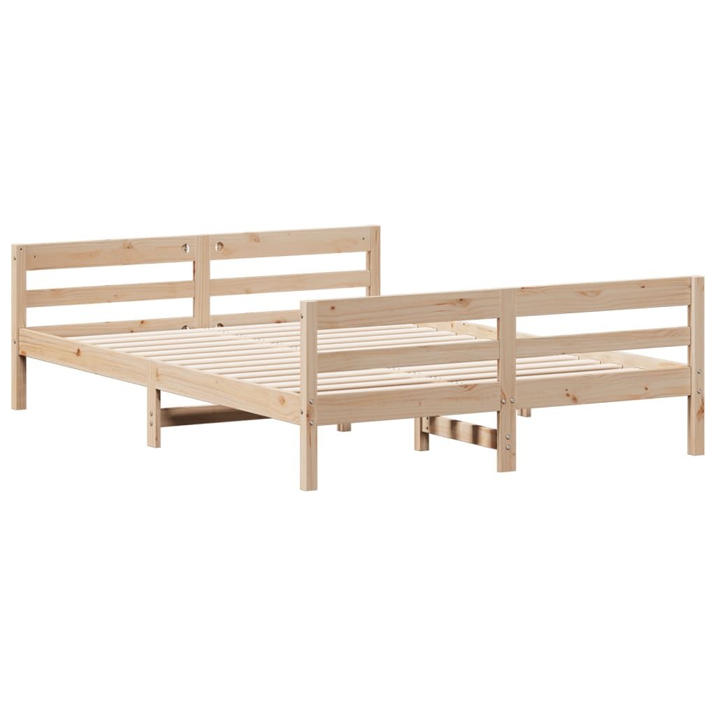 Grenen Bedframe 140x200 - Gebruikt, Topdeal! 35% Korting