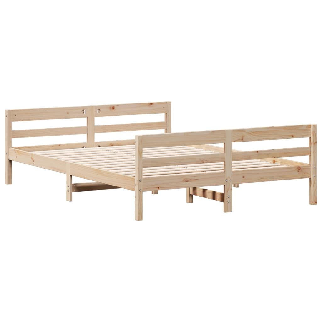 Grenen Bedframe 140x200 - Gebruikt, Topdeal! 35% Korting