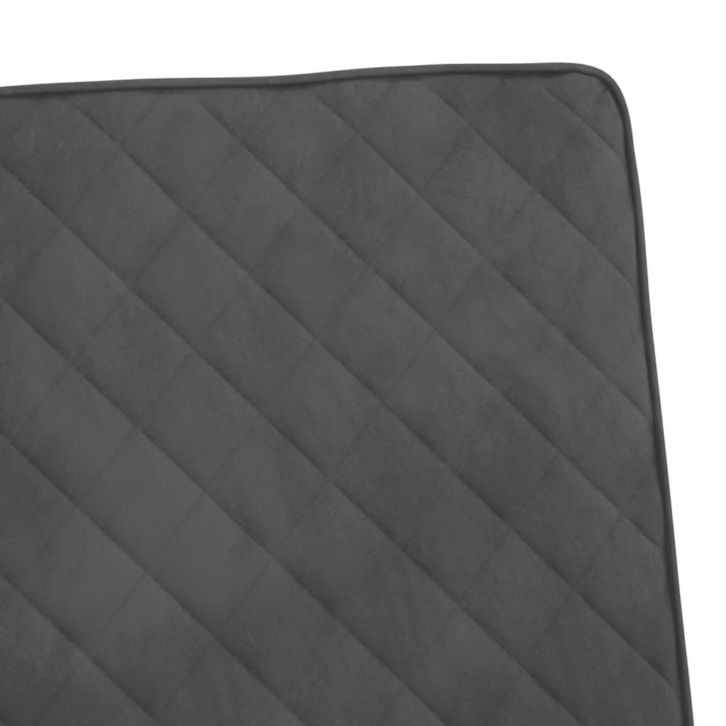vidaXL Fluweel Stoel Donkergrijs - 35% Korting!