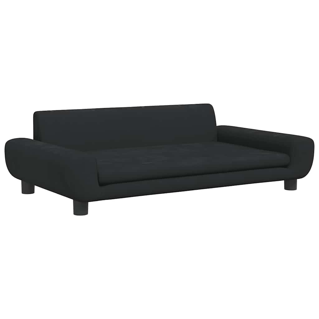 VidaXL Hondenmand Fluweel Zwart 100cm - 35% Korting!