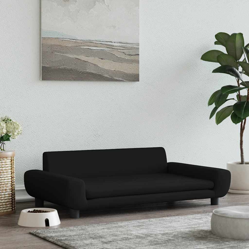 VidaXL Hondenmand Fluweel Zwart 100cm - 35% Korting!