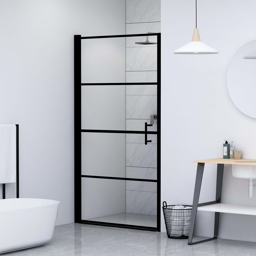 vidaXL Douchedeur 91x195cm Zwart -35% Korting!