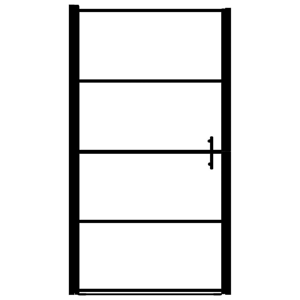 vidaXL Douchedeur 91x195cm Zwart -35% Korting!
